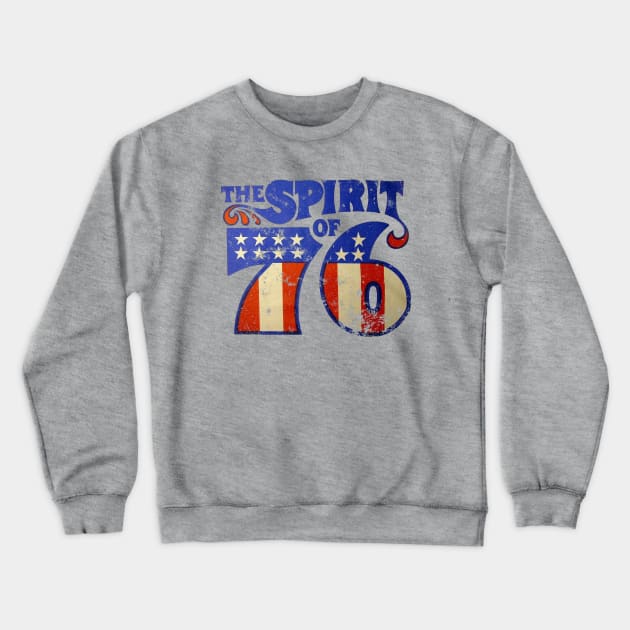 Spirit of 76 Crewneck Sweatshirt by retrorockit